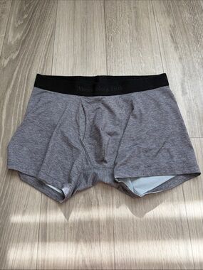 Abercrombie & Fitch Men's Heather Gray Boxer Briefs with Black Waistband